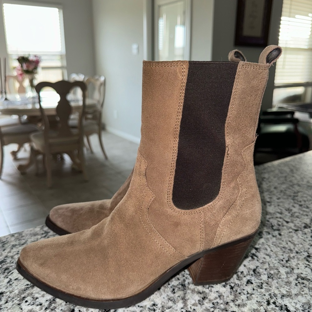 Frye Suede Heeled Boots